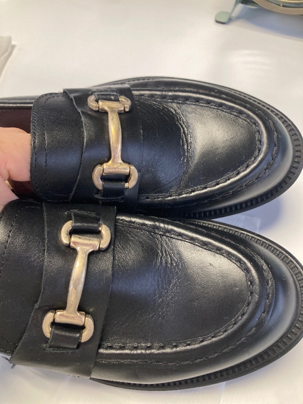 Like new Blondo Hire womens 9 genuine leather black penny loafers - Picture 8 of 9